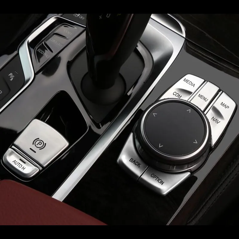 Automobilių Durų Unlock Mygtukai Padengti Apdaila BMW 5 serijos G30 G38 6gt Interjero Aksesuarų rutulio formos rankena Klavišą Apdailos Lipdukai