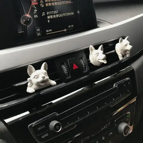 Automobilių oro sąlygos apdailos šuo formos silikono formos minkštas pyragas pelėsių 3D aromato vaškas mini Haskis mielas šuo pelėsių kvapas, akmens pelėsių