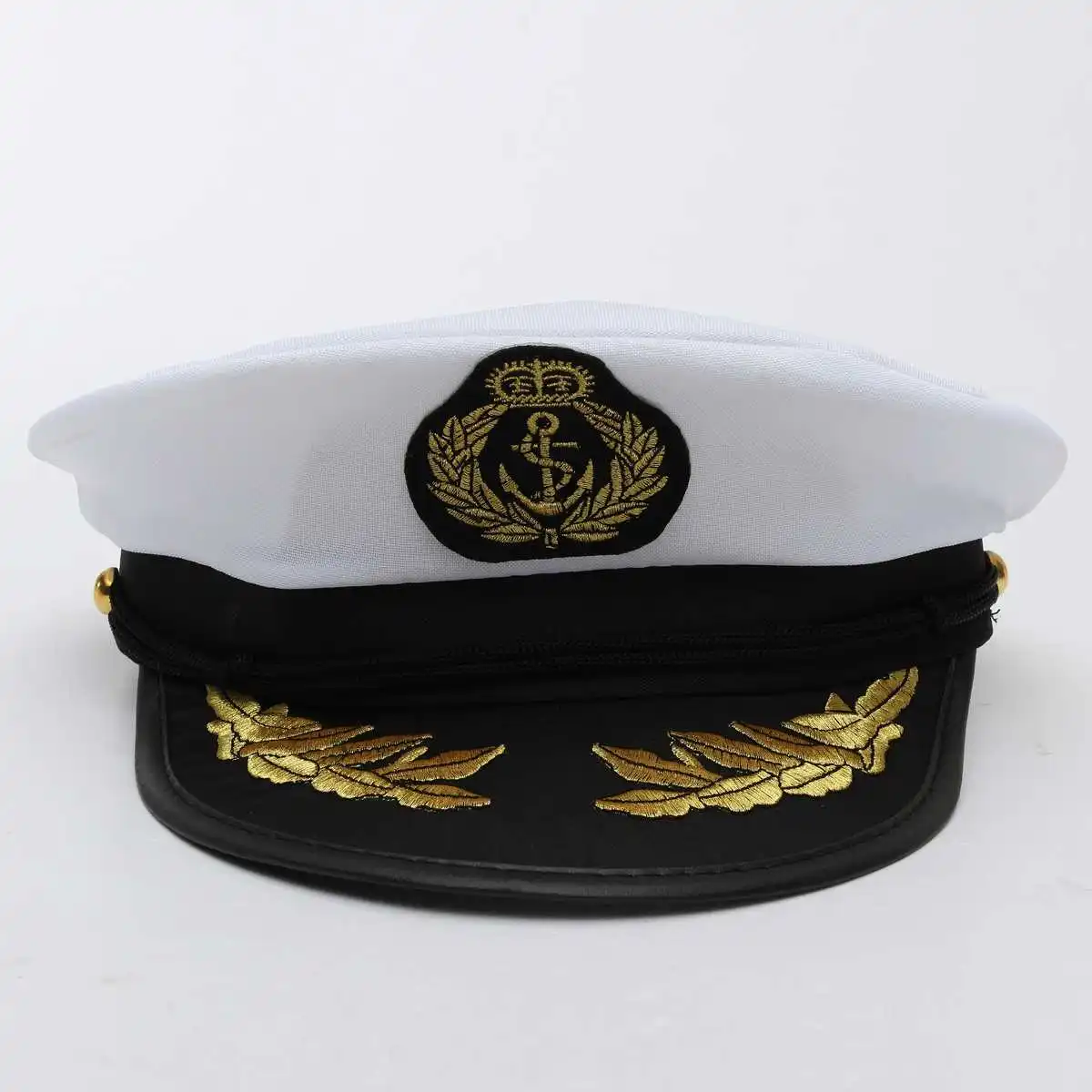 Balta Suaugusiųjų Jachta Valtis Kapitonas Skrybėlę Karinio Jūrų Laivyno Bžūp Sailor Kostiumas Šalis Suknelė Drabužius Naujas Kostiumas Šalis Cosplay Suknelė Sailor Skrybėlę