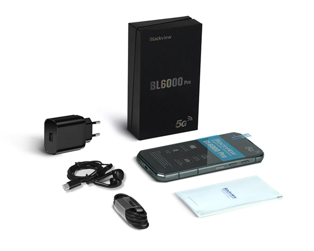 Blackview BL6000 Pro 5G Išmanųjį telefoną IP68 Vandeniui 48MP Triple Kamera, 8 GB RAM ir 256 GB ROM 6.36 Colių Pasaulio Versija Mobilieji Telefonai