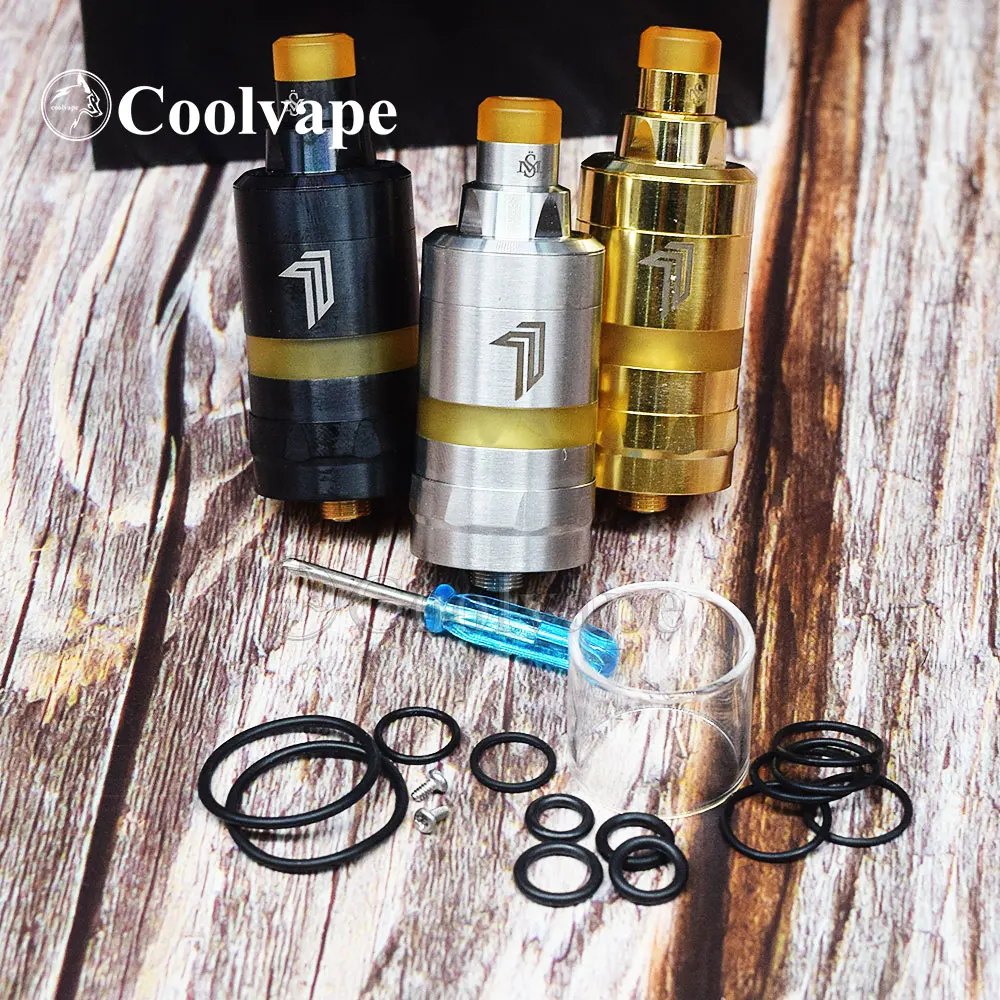 Coolvape kayfun premjero Nite DLC RTA e-cigarečių 22mm 316ss 2 ml oro Srauto Kontrolė Rebuildable bakas vape vs THC Tauren Max RDTA