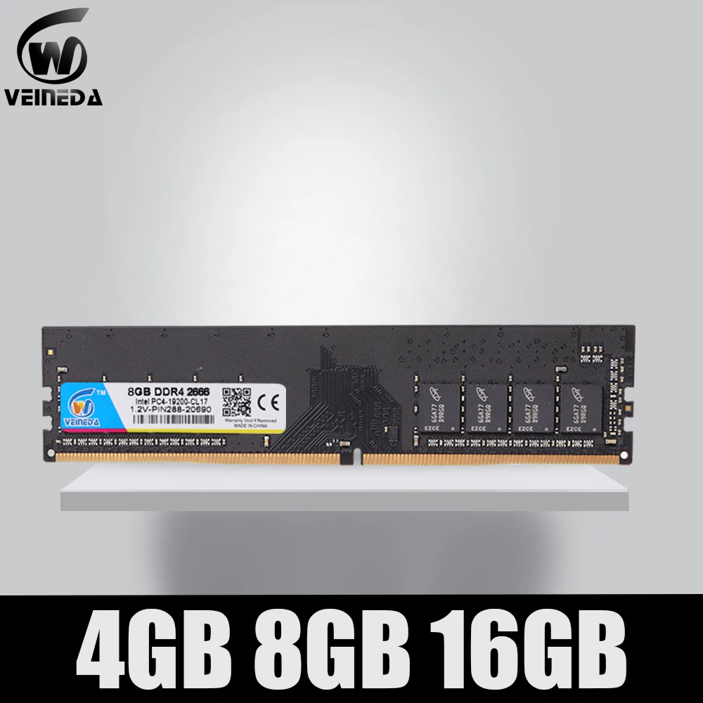 DDR4 4GB 8GB 16gb PC4-19200 Atminties Ram ddr 4 2400 Intel AMD DeskPC Mobo ddr4 8 gb 1.2 V 288pin