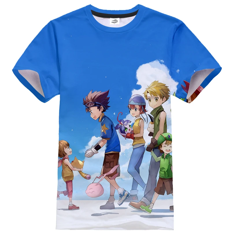 Digimon Adventure T-shirt Anime 3D Atspausdintas Vyrų, Moterų Atsitiktinis Streetwear Cosplay Mados Marškinėlius Skaitmeninis Monstras marškinėliai Tees Viršūnės