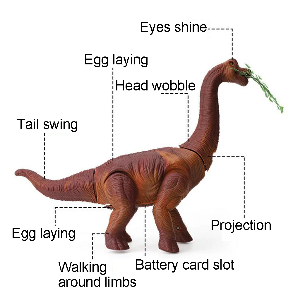 Elektroninių Kiaušinių Padėjimo Vaikščioti Dinozaurai Projekcija Juda Uodega Modelis Vaikas Žaislą Dovanų Naujus