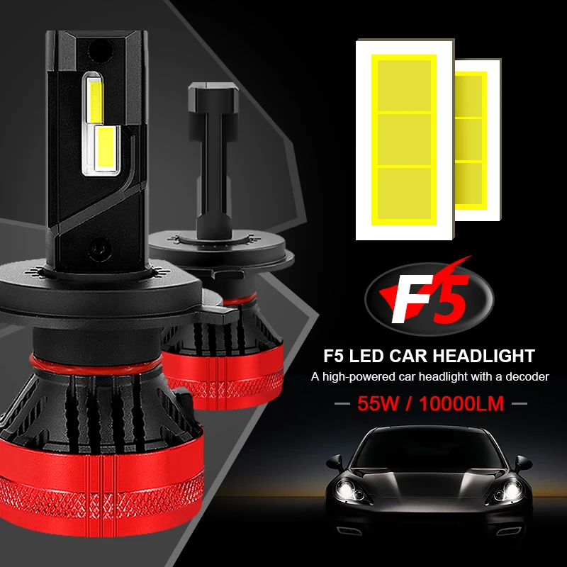 EURS 110W LED H4, H7, H8, H11 Automobilio LED Žibintai Lemputės 20000lm H9 H10 H13 9005 HB3 9006 HB4 H1 H3 F5 LED Žibintai Auto Rūko žibintų