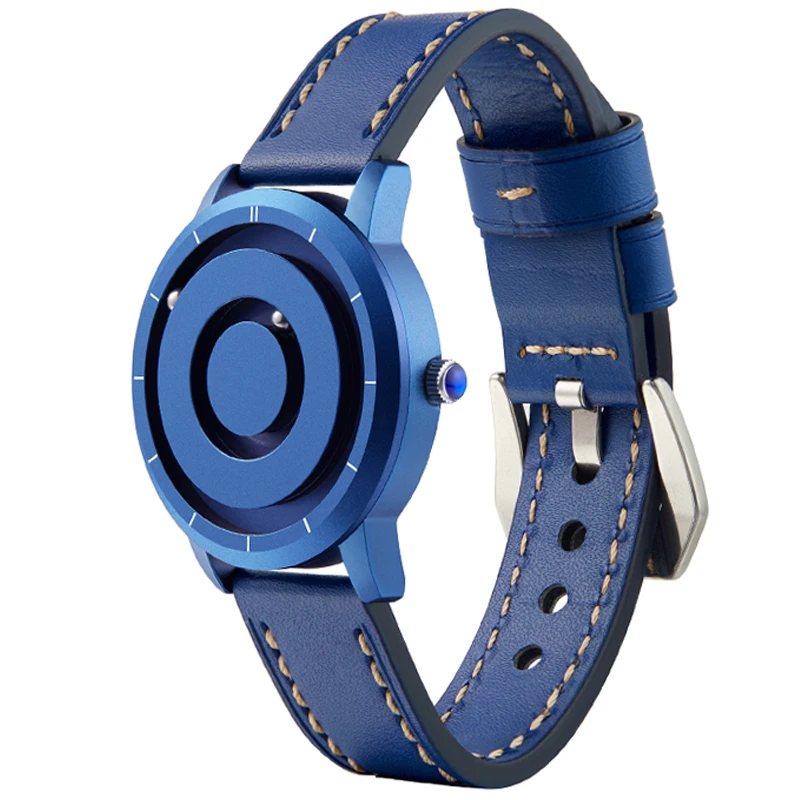 Eutour Magnetinio Žiūrėti Vyrų Laikrodžiai Juodos Skiedra Rose Aukso Kamuolys Metalo Tarptautinėms Laikrodžiai Odos Juosta Sporto Laikrodis Vyrų Reloj