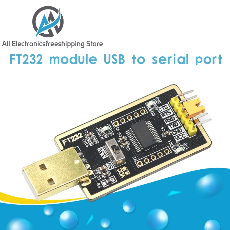 FT232RL FT232 USB 5V TTL 3.3 V Atsisiųsti Kabelį Serijos Adapterio Modulis Arduino USB 232 paramos win10