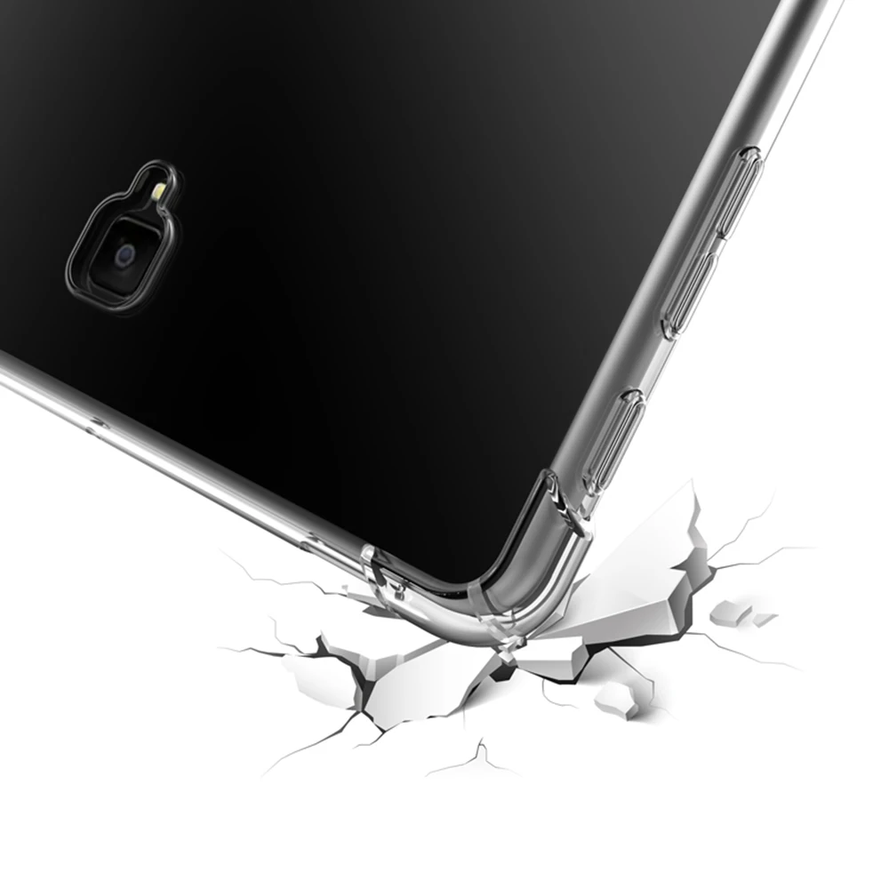 Funda Samsung Galaxy Tab S6 10.5 2019 SM-T860 SM-T865 atsparus smūgiams Minkšto Silikono Apvalkalas Skaidrios TPU oro Pagalvė Apsaugos Coque