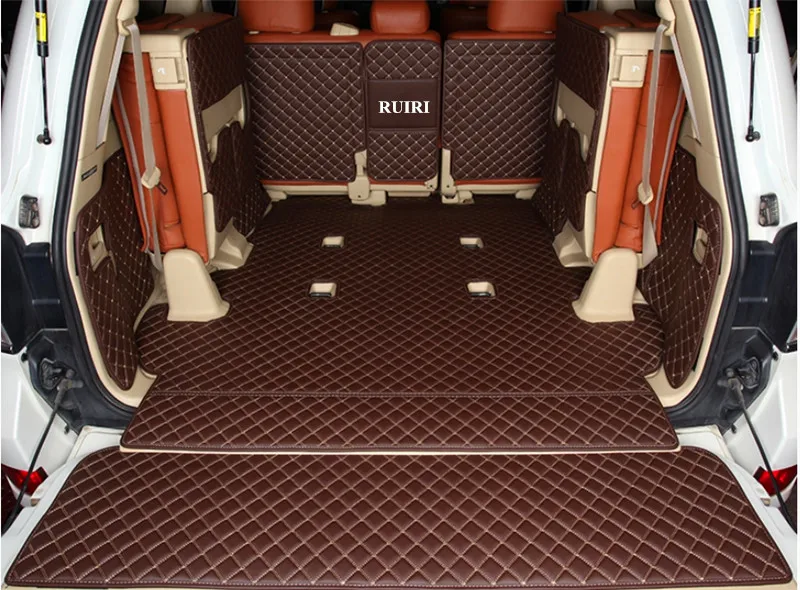 Geros kokybės! Pilnas komplektas automobilio bagažo skyriaus kilimėliai Lexus LX 570 7 sėdimos vietos 2020 vandeniui įkrovos kilimai linijinių krovinių kilimėliai LX570 2019-2007