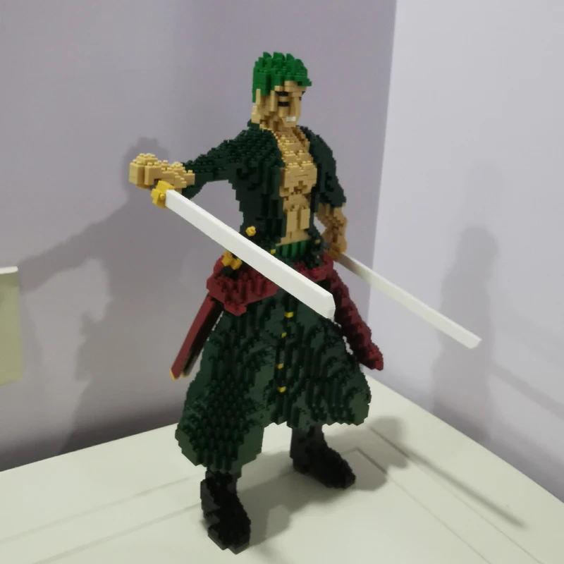 HC 9886 Anime One Piece Roronoa Zoro Piratų Herojus 3D Modelį 