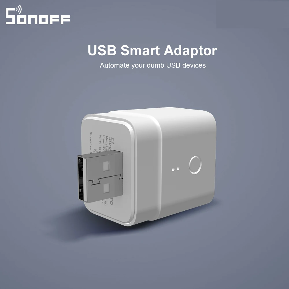 Itead Sonoff Micro USB 5V Belaidžio Smart Adapteris Lankstus ir Nešiojamų Padaryti USB Įrenginiai per Smart eWeLink APP 