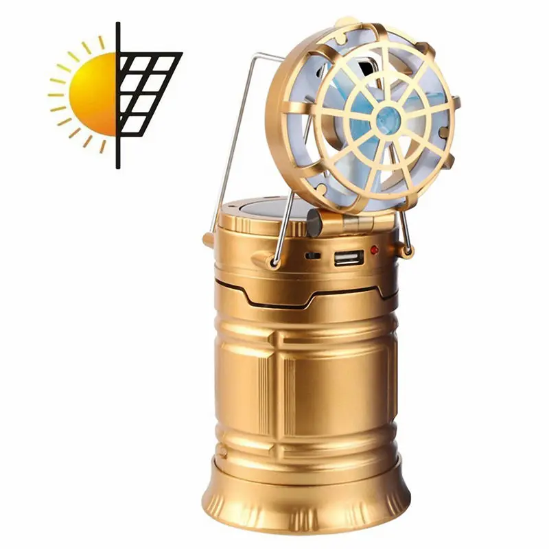 LED Saulės-Lauko Kempingas Žvejybos Palapinė Lempos Nešiojamų Šviesos Žibinto Žibintuvėlis su Ventiliatoriumi