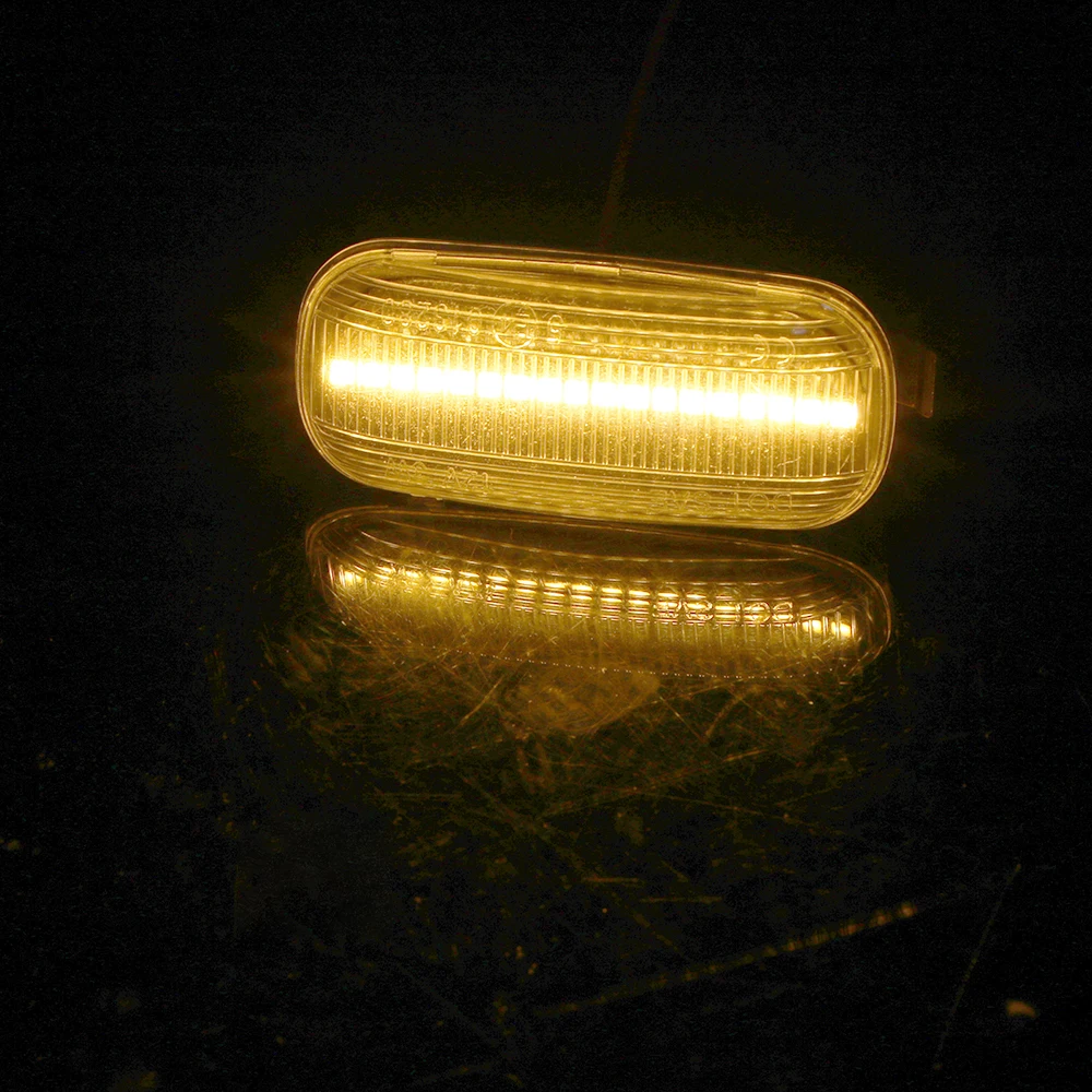 LEEPEE LED Automobilio Dinaminės išilginio Automobilio stiliaus Pora 18SMD Posūkio Signalo Lemputė Audi A3 S3 A8 TT Signalo Lemputė Šviesos Indikatorių