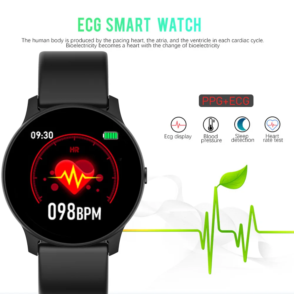 LIGE Vyrų ir Moterų Smart Žiūrėti Fitneso Smartwatch Kraujo Spaudimas, Širdies ritmo Monitorius Pedometer Sporto Žiūrėti Vyrams skirta 