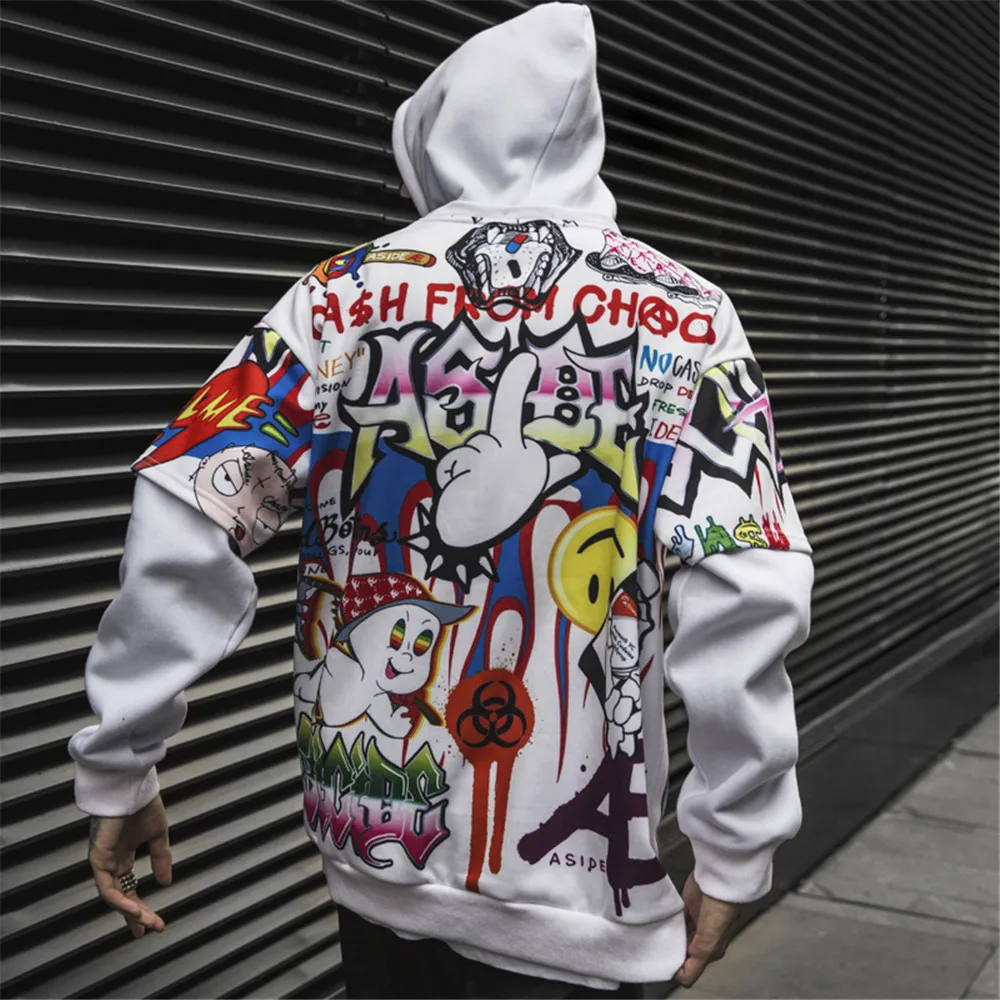 LINDSEY SEADER Hip-Hop Streetwear Violetinė Hoodie Puloveris Mens Grafiti Harajuku Palaidinukė 2020 M. Rudenį Medvilnės Atsitiktinis Vyrų Hoodie
