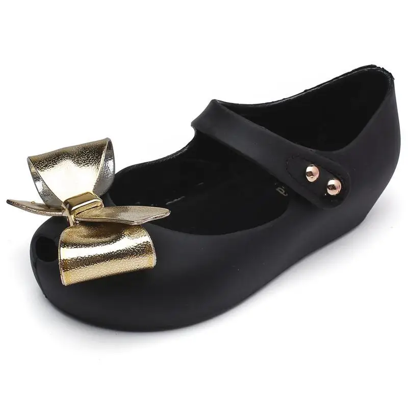 Merginos Vasarą PVC želė batų Mados Bowknot stiliaus minkštos Vaikų, Kūdikių, Mergaičių princesė Melisa batai Butas paplūdimio sandalai SH19066