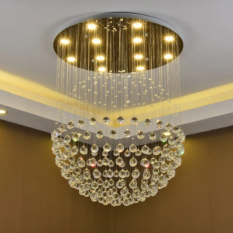 Modernus retro Sferinės formos kristalas blizgesio Lubų Lemputės GU10 Plafonnier LED lubų šviestuvas Gyvenimo Kambario, miegamasis hotel restaurant