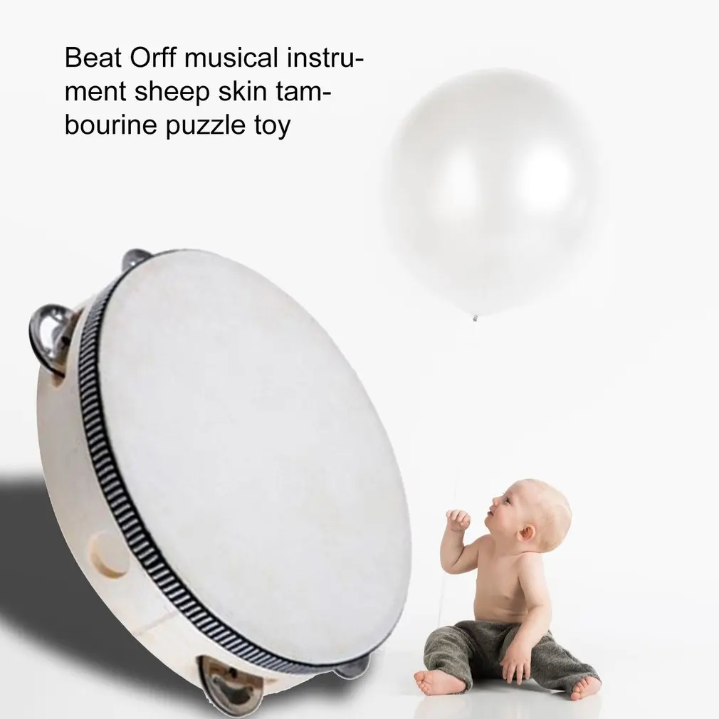 Mušamųjų instrumentų Orff Instrumentas, Tėvų-vaikų Mokymo priemones Medienos Spalva Tamburinas Vaikų Švietimo Žaislas Pardavimas