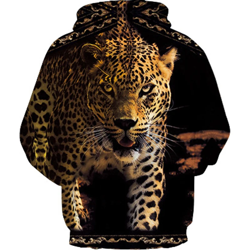 Naujas Vyrų Hoodies Leopardas Spausdinti Juokinga Gyvūnų Grafinis Rudens ir Žiemos 3d Palaidinukė Vyrų 2020 Streetwear Hoodie Harajuku
