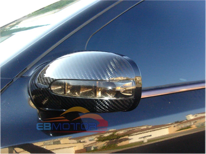 Nekilnojamojo Anglies Pluošto Veidrodis padengti 1pair Benz E-Class W211 2003-2007 M126M