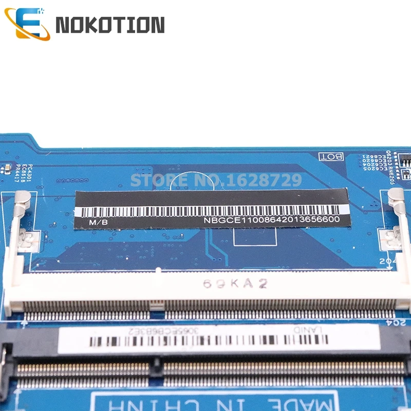 NOKOTION 15300-1 448.09002.0011 NBGCE11008 NBGCE11001 Acer aspire ES1-571 Nešiojamas plokštė SR244 I3-5005U CPU DDR3L