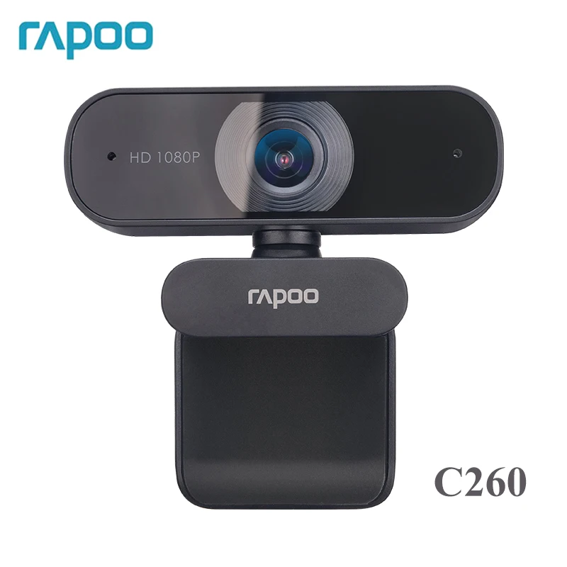 Originalus Rapoo C260 Kamera HD 1080P Su USB, Su Mikrofono Pasukti Kameros Live Transliacijos Vaizdo skambučius Konferencija