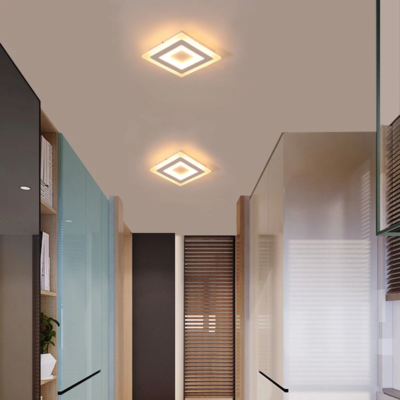 Paviršiaus Sumontuoti Modernūs Led šviestuvo dega gyvenamasis kambarys miegamasis-Ultra plonas lamparas de techo Stačiakampio liustra įrenginiai
