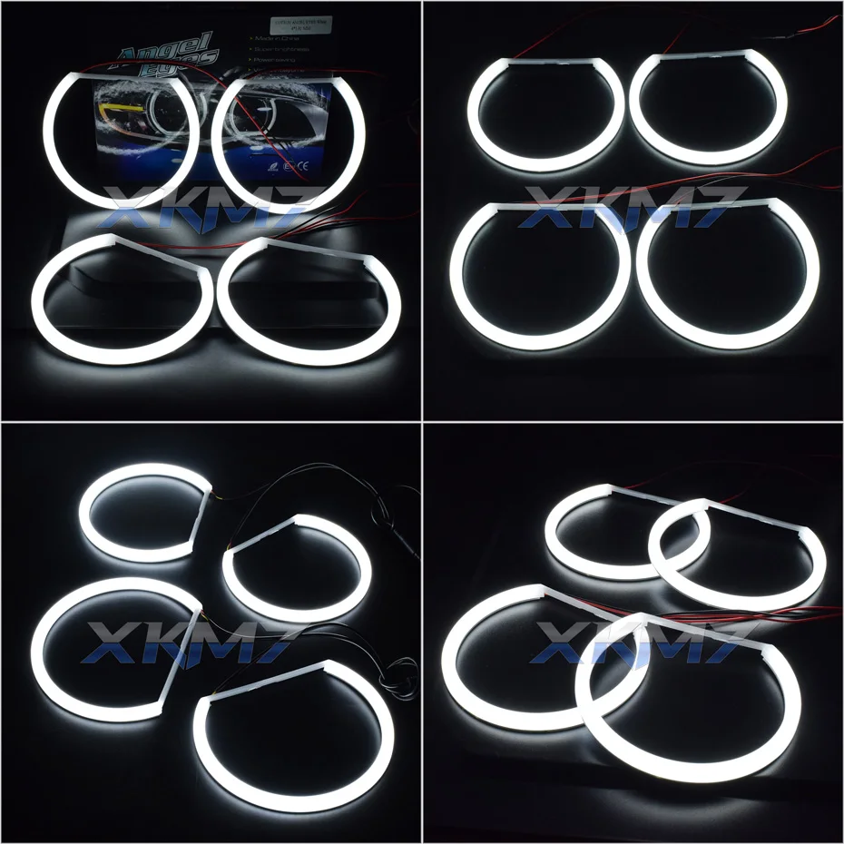 RGB Angel Eyes Medvilnės BMW E46 Coupe/Sedanas/Hečbekas/Kabrioletas Paieška Halogeninės Ne projektoriaus Žibintų Šviesų Priedų