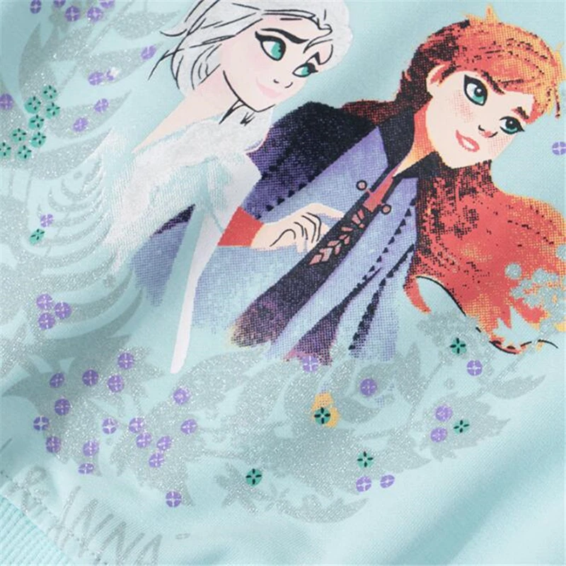 Rudenį Užšaldyti Elsa Anna Princesė Kūdikiui ilgomis Rankovėmis Palaidinukė Mergaitei Apvalios Kaklo Medvilnės Viršuje Vaikų Megztinis Cartoon Kids Džemperis