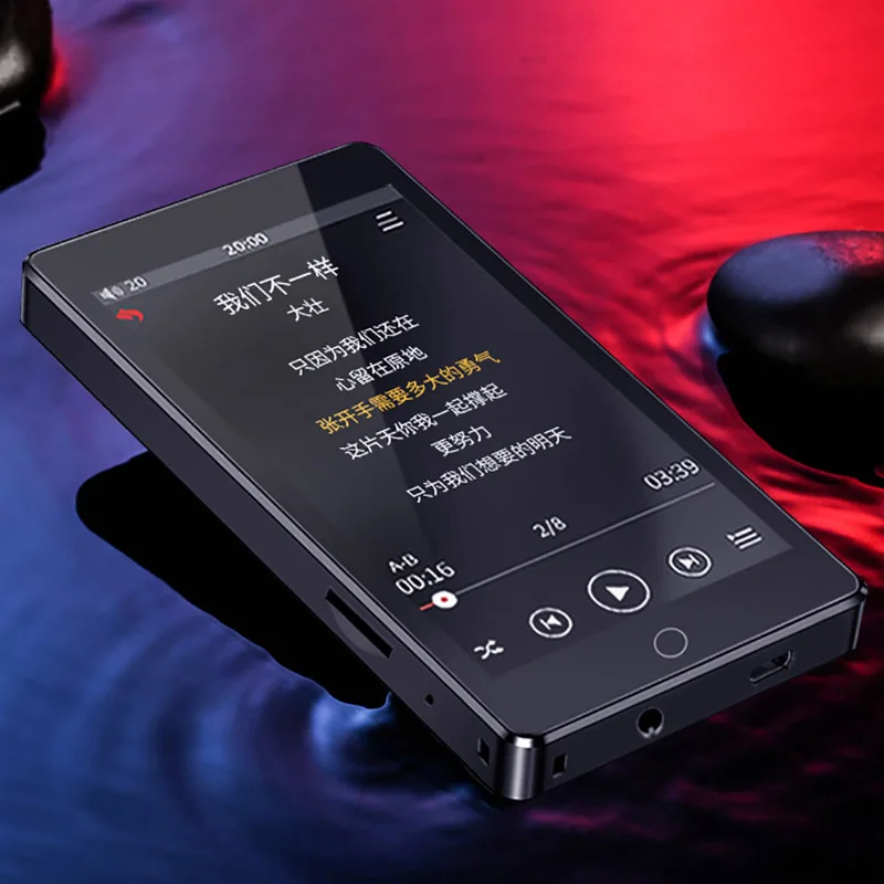 RUIZU H1 4 colių Jutiklinis Ekranas Bluetooth5.0 MP4 Grotuvas Su Built-in Speaker Paramos FM Radijo Įrašymas E-knyga MP3 Grotuvas