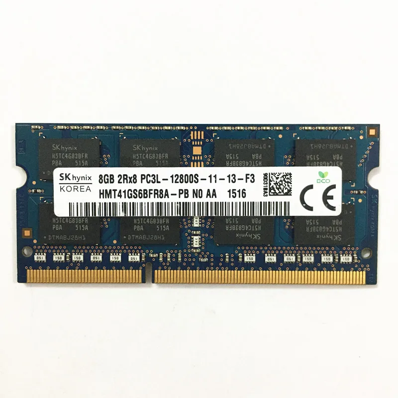 Sk hynix DDR3 RAM 8 GB 2RX8 PC3L-12800S DDR3 8GB 1 600mhz 1.35 V Nešiojamas Atminties 204 PIN