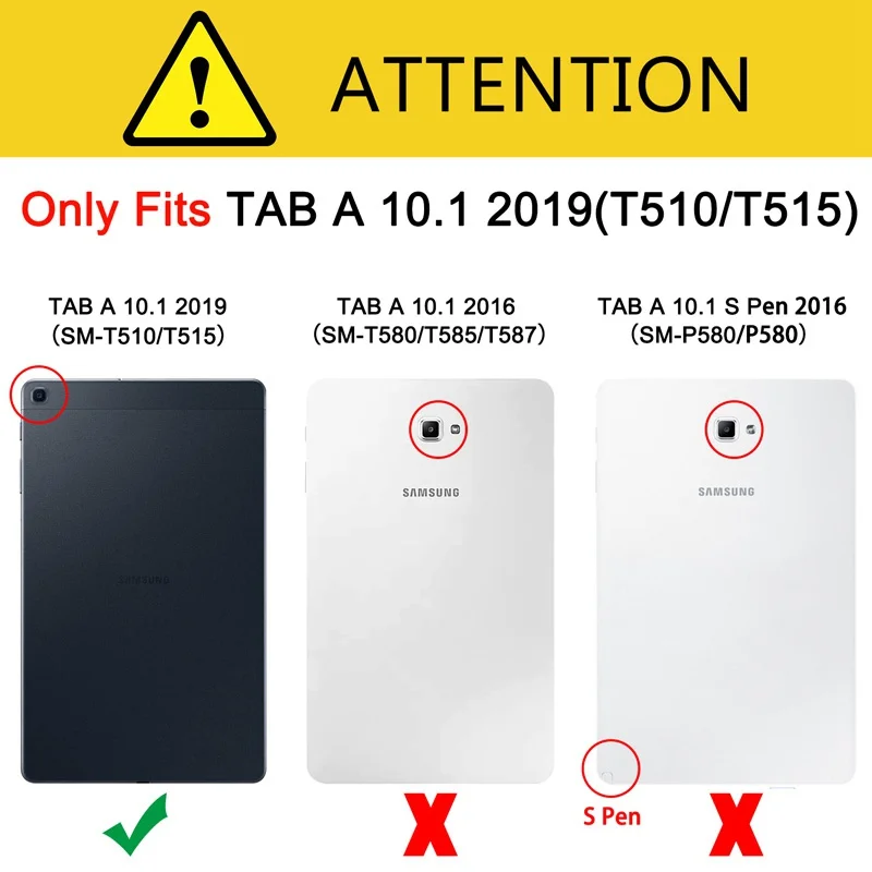 Sunkiųjų 2 in 1 Hibridas Tvirtas, Patvarus Case for Samsung Galaxy Tab 10.1 2019 SM-T510 SM-T515 T510 T515 tablet atveju+filmas+rašiklis