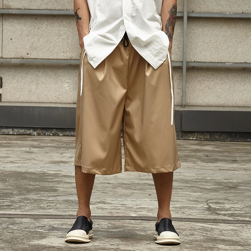 Vyrai Streetwear Mados Atsitiktinis Platus Ziajać Kojos Japonija Stiliaus Vasaros Kimono Ziajać Vyrų Hip-Hop Sijonas Kelnės