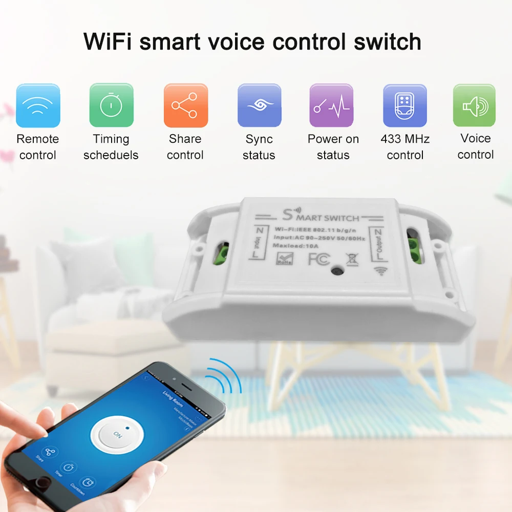 Wifi Smart Switch Laikmatis Belaidžio Nuotolinio Valdymo Jungiklis Universalus Protingo Namo Automatizavimo Modulis Tuya Už Alexa 