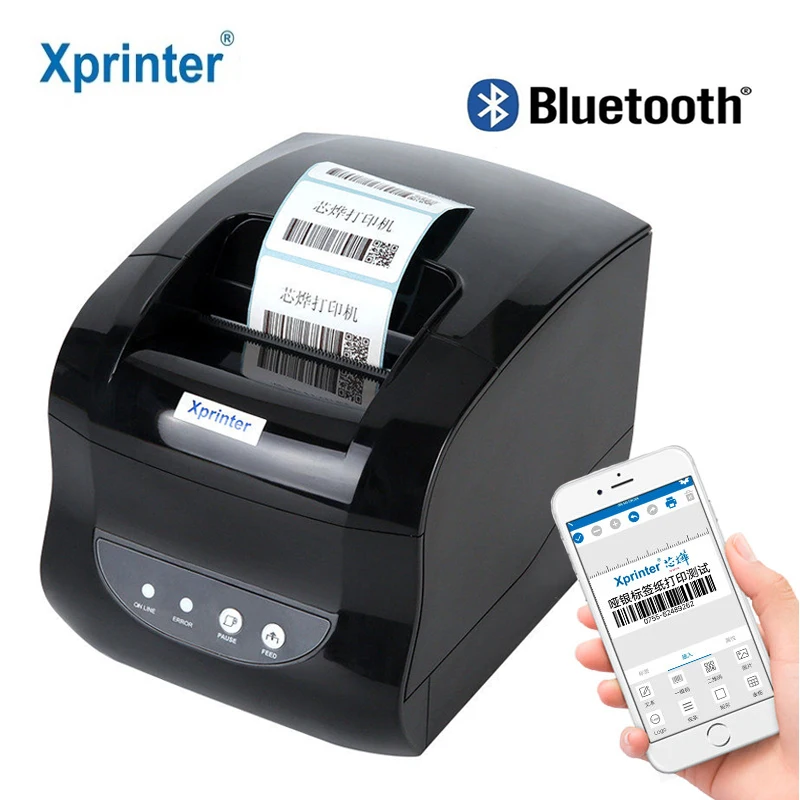 Xprinter Terminės Etiketės, brūkšninių kodų Spausdintuvas Gavimo Spausdintuvo 20mm-80mm klijuojamas Lipdukas Popierius Mobilųjį Telefoną 