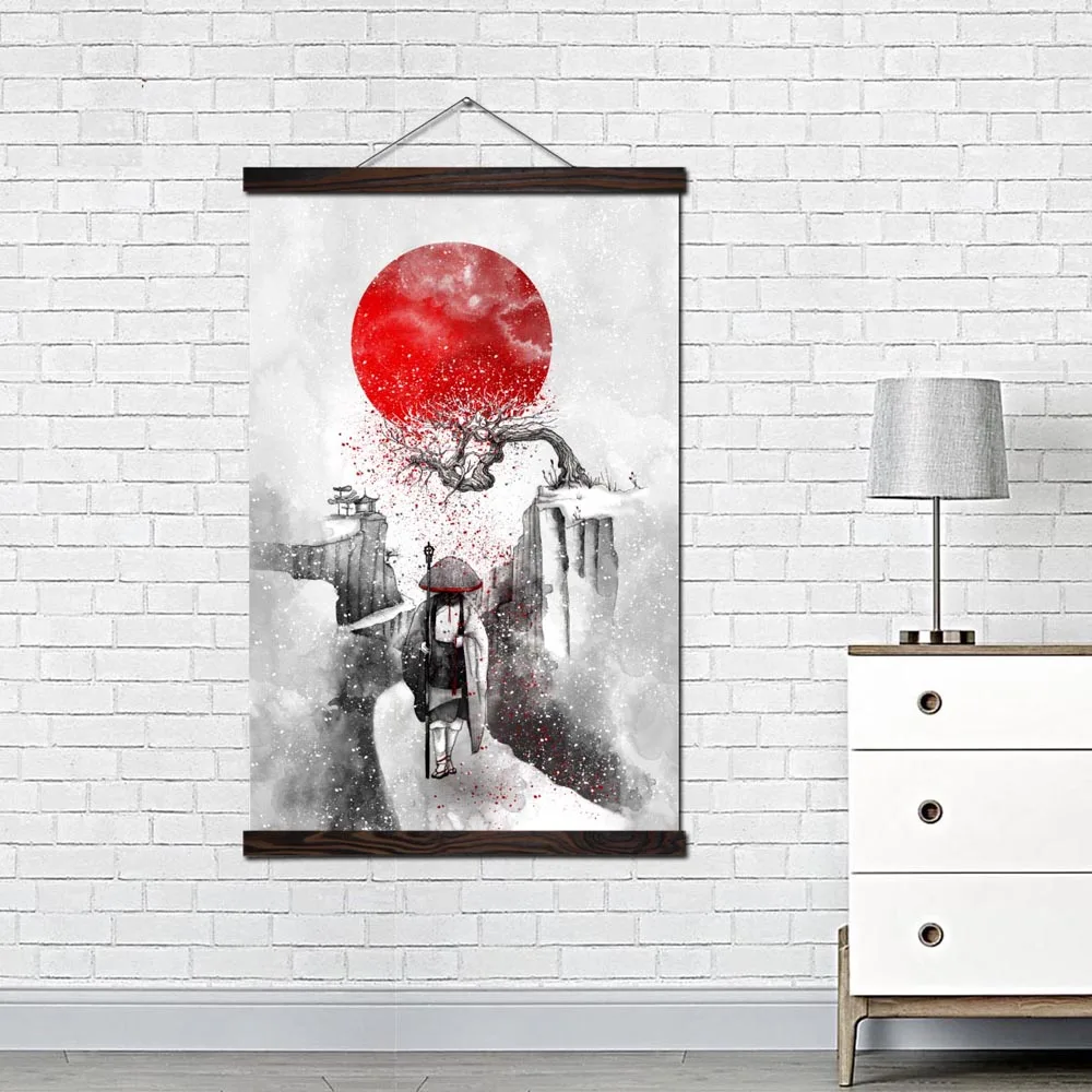 Šiuolaikinio Meno Plakatas ir Spausdina Drobės Tapybos Menas Spausdinti Sienos paveiksl Kambarį Miegamųjų Namo Apdaila Japonijos Samurajų Plakatas